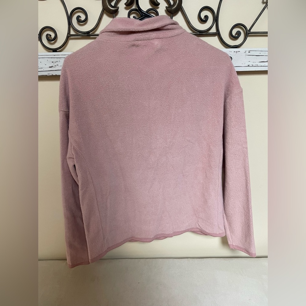 NWOT Victoria Secret’s PINK Pink Quarter Zip Fleece Jacket, Size xs - Picture 2 of 3